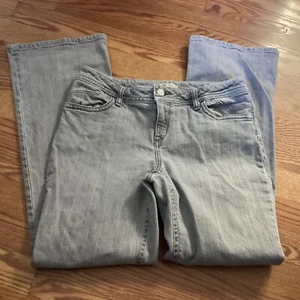 CAbi Light Gray Boot Cut Stretch Denim Jeans Size 10 - Picture 1 of 4