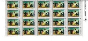 Venezuela: 1980; Scott 1240, block of 20, Death of Simon Bolivar, MNH, EBV546 - Picture 1 of 2