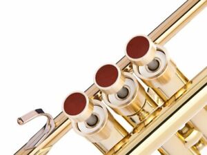 Yamaha Trumpet Custom Finger Buttons w.Natural stone Red Jasper. KGUBrass