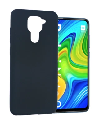 Funda Xiaomi Redmi Note 9 (4G) Carcasa Gel TPU Silicona PTG + Protector Negro