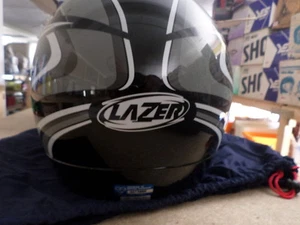 CASQUE MOTO LZ6 SPIDER 2000 LAZER EXTRA PETIT (XS) ARGENT NOIR R19 - Photo 1/4