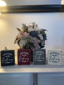 FARMHOUSE,HOME DECOR,HANDPAINTED,RUSTIC- ADVENTURES ARE THE BEST - WOOD SIGN - Picture 1 of 1