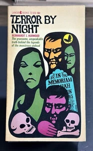 TERROR BY NIGHT Bernhardt J. Hurwood 1ST LANCER PRINTING Horror  - Bild 1 von 8
