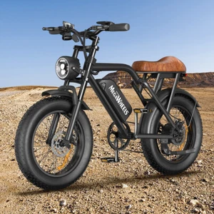 US Electric Bike 1500W Electric Bicycle 48V 20" Fat Tire Mountain e bike Adult - Picture 1 of 11