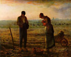Oil Painting Millet Husband And Wife In The Fields Sown In Sunset Canvas