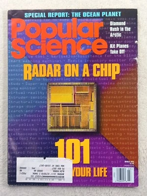 Popular Science Magazine Mar 1995 Vol 246 No 3 Radar on a Chip Diamond Rush  - Image 1 of 4
