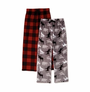 New-Wonder Nation -Boys Pajama Sleep Pants 2-Pack Size XS 4/5 Soft Fleece Cozy - Picture 1 of 3