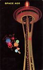 Carte postale Seattle, Washington : exposition universelle, aiguille satellite et spatiale, c1962