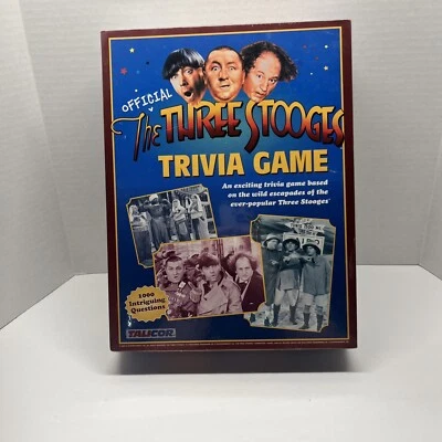 The Official Three Stooges Trivia Game 1000 Questions New Sealed In Plastic - Image 1 of 4