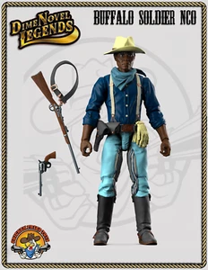 Dime Novel Legends 1:18 scale (4") old west action figure Buffalo Soldier NCO - Picture 1 of 2