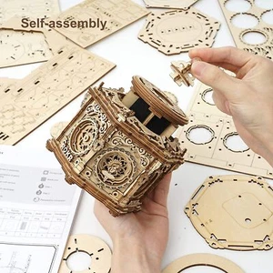 ROKR Secret Garden 3D Wooden Puzzle Music Box DIY Toys Model Kid Teen Xmas Gift - Picture 1 of 12