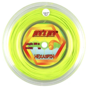 Pro's Pro Hexaspin Tennisschläger Saite - 200m (660ft) Rolle - 1,30mm - Lime - Bild 1 von 1