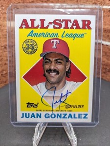 2023 Topps Series 2 Juan Gonzalez Auto 1988 All-Star #88ASA-JG Texas RANGERS 