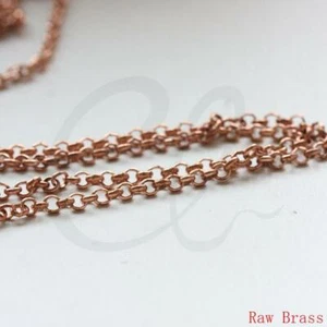 Rolo de cadena de latón crudo de 6 pies (más aspecto cobre) 1,5 mm (CW-BL1,5-00) - Imagen 1 de 1