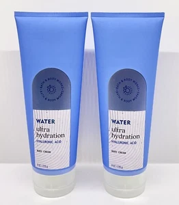2 Bath & Body Works WATER HYALURONIC ACID  Hydration Body Cream 8 oz - Picture 1 of 1