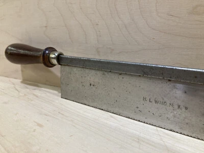 Sierra de trastes vintage H L Wild NY 9 Foto 1 de 4