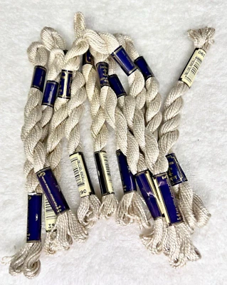 10 MINT Anchor Perle Pearl Cotton #390 Taupe Embroidery Floss Vintage Skein - Image 1 of 3