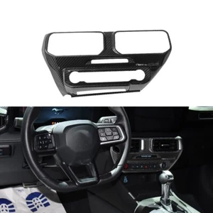 Cubierta de panel de ventilación de consola de fibra de carbono seca para Ford Mustang 2024+ - Imagen 1 de 6