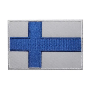 Finnland Länderflagge Aufnäher Bügelbild Patch Aufnäher Abzeichen bestickt Patch - Bild 1 von 1