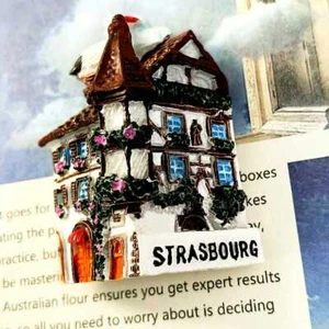 Strasbourg France Fridge Magnet Refrigerator Sticker Home Decor Resin Souvenir - Picture 1 of 4