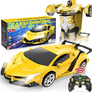 Remote Control Car - Transform Robot RC Cars, Toys for Ages 5-7, Kids Toys, 4 Ye - Picture 1 of 12