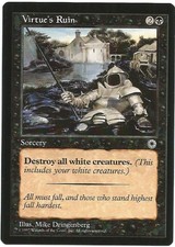 MAGIC THE GATHERING - VIRTUE'S RUIN - PORTAL - MTG - VERY GOOD CONDITION