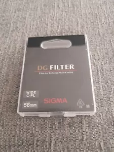 Sigma DG Filter Wide Angle C-PL 58mm In Box - Picture 1 of 4