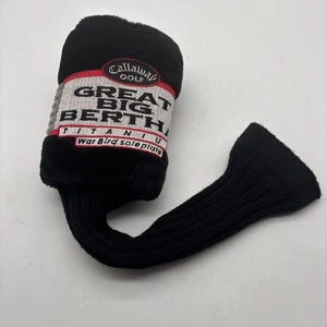 Cubierta de cabeza Callaway Golf Great Big Bertha Nº 1 suela de titanio War Bird negra - Imagen 1 de 4
