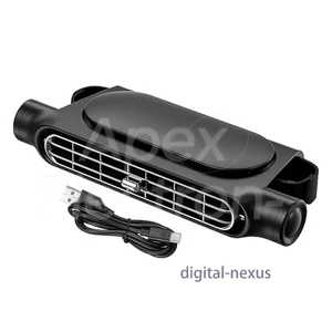 Mini USB Car SUV Seat Back Cooling Fan Portable 3 Speed Headrest Silent Cooler - Picture 1 of 12