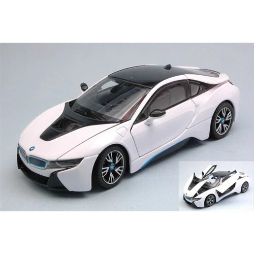 BMW i8 2015 WHITE 1:24 Rastar Auto Stradali Modellino Nuovo - Immagine 1 di 1