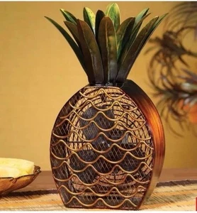 Deco BREEZE Decorative Pineapple Table Fan Desk 2 Speed Electric Tropical Decor - Picture 1 of 9