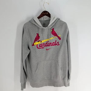 Thrashed Style Nike St. Louis Cardinals Apparel MLB Baseball Hoodie Gray Size L - Picture 1 of 7