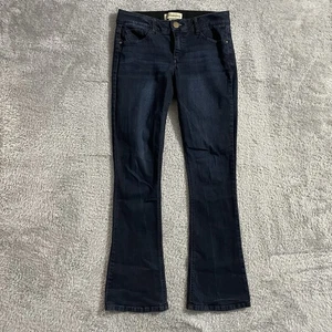 Jeans Democracy donna taglia 8 bootcut tecnologia ab lavaggio scuro blu denim elasticizzato - Foto 1 di 8