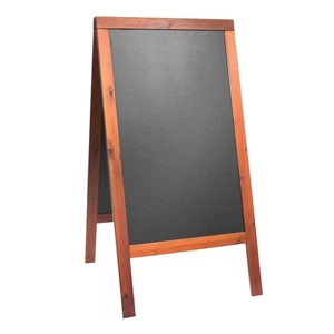 Lavagna Sandwich Bifacciale 125x70 cm Legno Mogano | Ristorante Bar Gelateria - Foto 1 di 4
