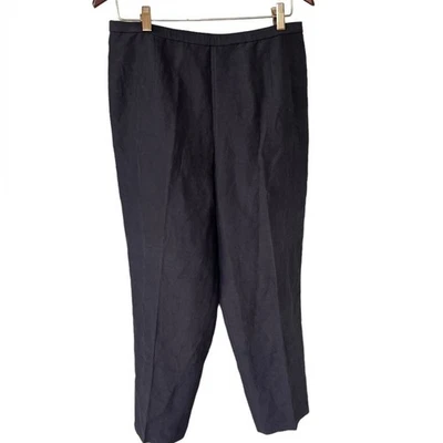 Pantalón Pendleton Negro Lino Mezcla Seda Nuevo con Etiquetas 16 Foto 1 de 4