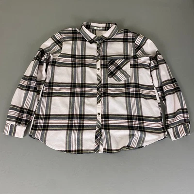 Maurices Flannel Shirt Women's XL Plaid Colorful Long Sleeve Button Up Rayon - Image 1 of 4