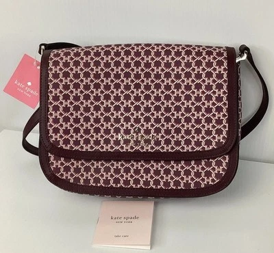 Bolso Bandolera Kate Spade Saddle Bag Spade Link Rosa Multi Nuevo WKR00189 Foto 1 de 4