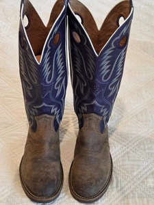 Ariat Heritage Buckaroo Men's Boots Cowboy Western 16" Purple Leather Size 8D - Picture 1 of 20