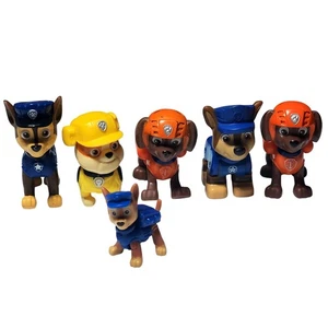 Lot of 6 Paw Patrol Rescue Dogs Zuma Chase Rubble Figures - Picture 1 of 6