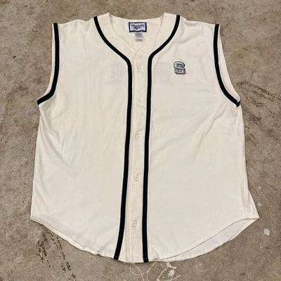 Винтажная бейсбольная футболка 90-х Michigan State Reebok без рукавов большая длинная NCAA - Изображение 1 из 4