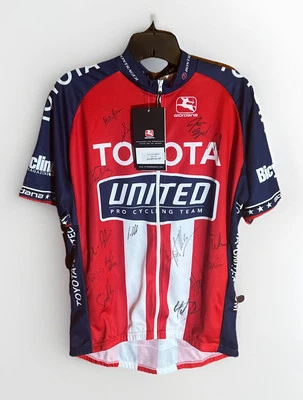 Giordana Autographed Toyota United Pro Cycling Team Jersey Whole Team Signed NWT - Image 1 of 4