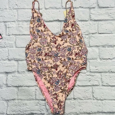 Traje de baño RIS-K para mujer rosa Voyager de una pieza talla M boho floral nuevo descarado Foto 1 de 4