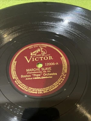 Arthur Fiedler, Boston Pops – 78 rpm Victor 12006: TSCHAIKOWSKY Marche Slave VG+ - Image 1 of 4