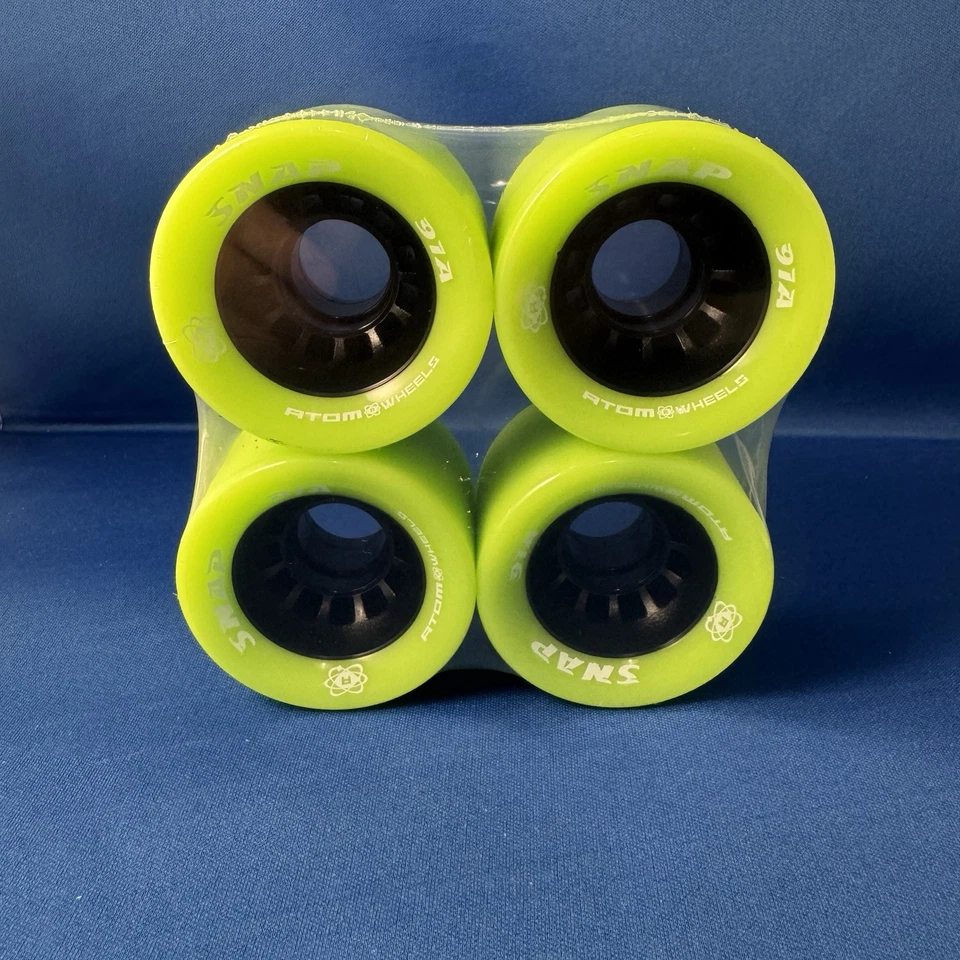 Atom Skates  New Green Snap 91a Indoor Wheels (4 Pack) - Image 1 of 4