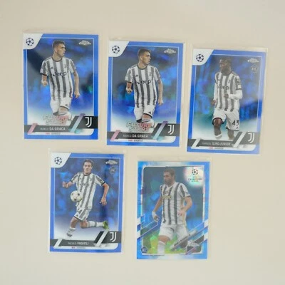 2022-23 Topps Chrome Sapphire UEFA Nicolo Fagioli RC Rookie #53 (×5) - Image 1 of 2