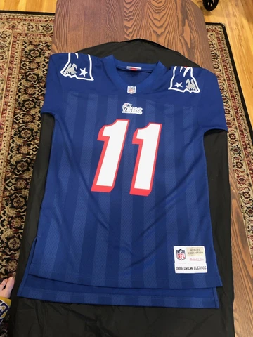 NEW ENGLAND PATRIOTS Mitchell & Ness Drew Bledsoe #11 NFL Retro jersey Sz Small Cover