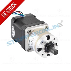 STEPPERONLINE Nema17 52Ncm 1.68A 26.85:1 Φ8mm Caja de cambios planetaria Motor paso a paso - Imagen 1 de 6