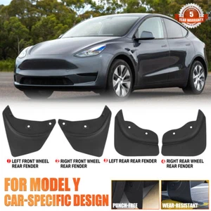 For Tesla Model Y 2017-2024 Splash Guard Mud Flaps Guards Front & Rear 4PCS - Bild 1 von 9