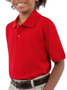 George Boys School Uniform Short Sleeve Polo Shirt 6-7, 8, 10-12, 14-16, 18 XXL - Picture 1 of 9