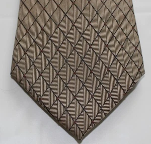 Corbata Claiborne Oro con Diamantes Forrados Marrón - Hecha a Mano en China - Imagen 1 de 8